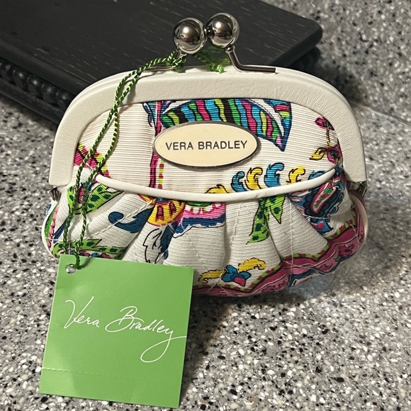 Vera Bradley Handbags - 👛VERA BRADLEY KISSLOCK COIN PURSE